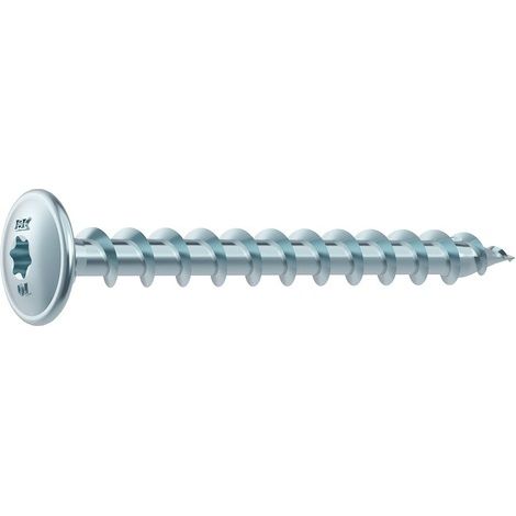 Vis à bois TDrive TD 8,0x80mm zinguées – Filetage total pour bois dur – Lot de 50 – Vissage rapide et efficace (1/5)
