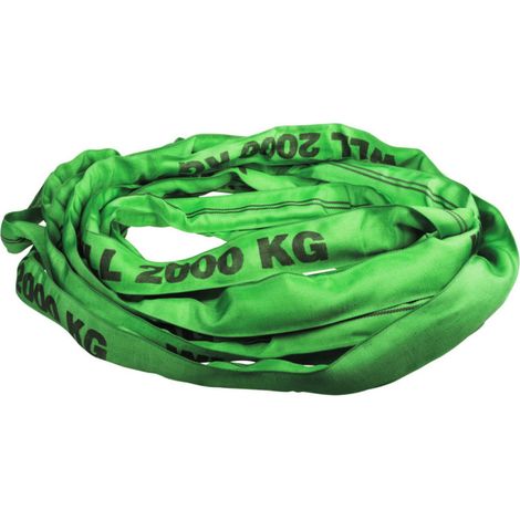 Sangle élingue ronde sans fin 4m - 2000kg - 2T Verte (1/2)