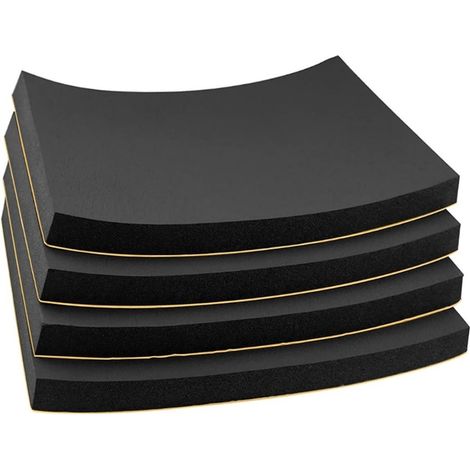 Hochdichtes 7-mm-Isolierband, selbstklebende Schaumstoffrückseite, 50 x 80 cm (4er-Packung)