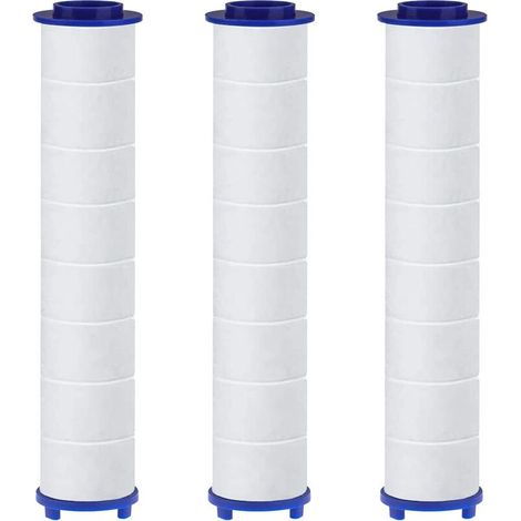 Lot de 3 Filtres en Coton PP avec Billes de Sulfite de Calcium pour HAPPUP Pommeau de Douche, Cartouche Sédiment Filtrée, Filtre Pomme Douche 10,5x2 cm (1/5)