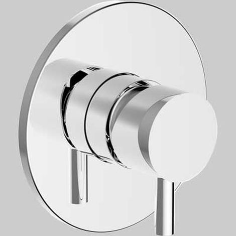 Plaque et levier monocommande avec déviateur 2 voies - Teorema Jabil 25 - Standard