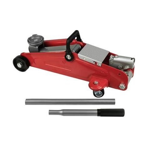 Cric roulante APA 2 tonnellate rosso altezza regolabile