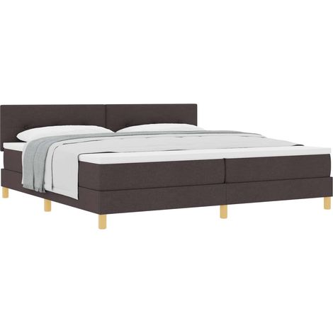 Maison Exclusive - Boxspringbett mit Kissen Dunkelbraun 200 x 200 (1/5)