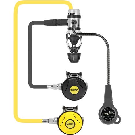 Tauchregler, Leuchtender Manometer, Ergonomische Atmungsaktivität, schwarz (1/2)