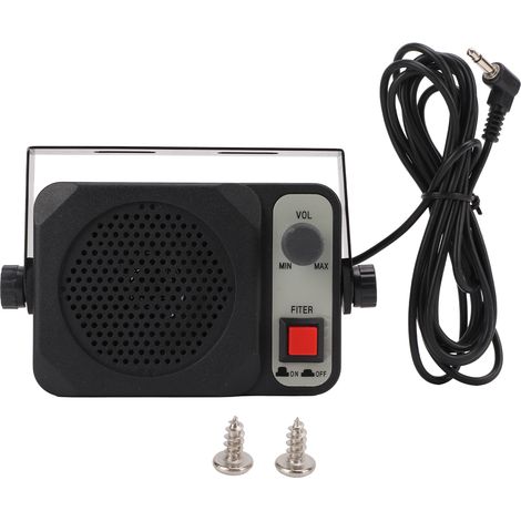 Talkie-walkie haut-parleur externe 8 Ohms son fort Hifi Volume réglable pour YAESU KENWOOD.