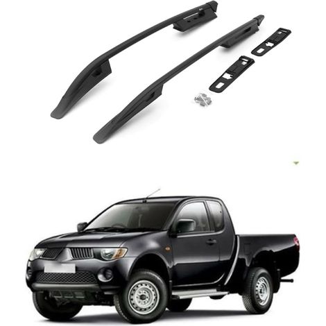 TURTLE kompatibel mit Mitsubishi L200 (Mk5) 2015-2025 Dachreling Falcon Schwarz (1/2)