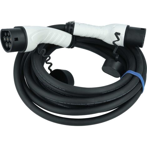 vhbw Ladekabel Typ 2 zu Typ 2 kompatibel mit Alfa Romeo Tonale Elektroauto, 3-phasig, 32 A, 22 kW, 10 m