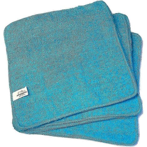 Serviettes de toilette ultra-douces 100% coton, lot de 24 grandes serviettes de 30x30 cm, idéales pour les enfants et les bébés, absorbantes. (1/4)