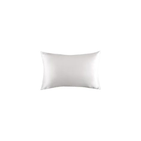 1 Taie d'oreiller en soie double face avec fermeture éclair invisible - Noire - 51 x 66 cm (20 x 26 pouces) (1/5)