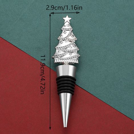 Bouchon de vin original en forme de sapin de Noël, bouchon alimentaire avec conservateur, bouchon de bouteille de Noël, idée cadeau (1/5)