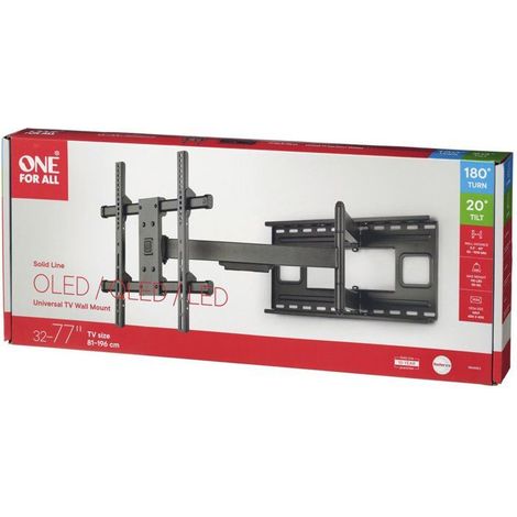 Unterstützungs-TV-Wandhalterung - ONE FOR ALL Solid Distance Wandhalterung extrem - 180° schwenkbar - 32-77'' - VESA 400 max (1/2)