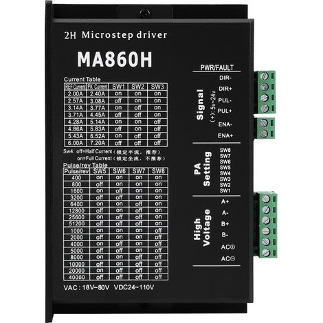 1 Stück Schrittmotortreiber-Steuermodul 18–80 V AC / 24–110 V DC 7,2 A für 2-Phasen-86-Motor (1/5)