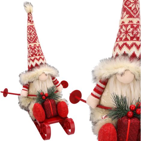 Babbo Natale su una slitta, luminoso, Natale, 40 cm, Natale, gnomo, jumi (1/5)
