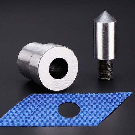Poinçon métal 2 pièces pour cuir, matrice de perforation 1.5-16mm, outil à trous pour maroquinerie (2mm) (1/5)