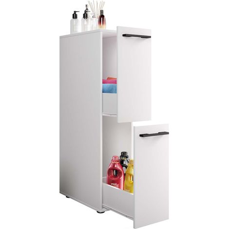 Ebuy24 – Meuble sous vasque simple 110x25x50 cm – Deux tiroirs lisses – Surface facile à entretenir – Design moderne pour salle de bain (1/4)