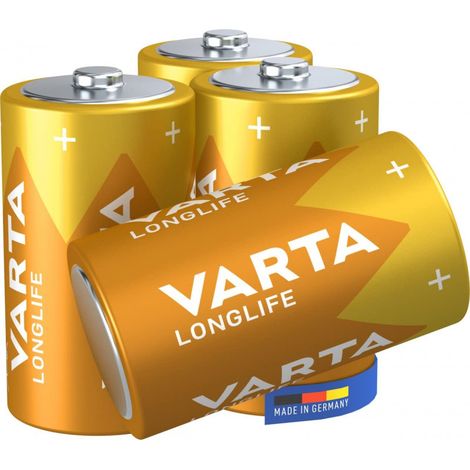 VARTA Pile Longlife Extra Mono/D/LR20 Pack de 4, 1,5V (Par 10) (1/3)