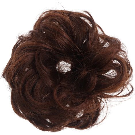 Chignon Élastique - Cheveux Synthétiques Résistants à la Chaleur - Pour Coiffure Bouclée et Désordonnée - 1 Pièce (1/5)