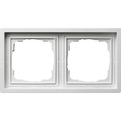 Gira Abdeckrahmen 2f Flächenschalter Blanco puro [0212112], 0212 112