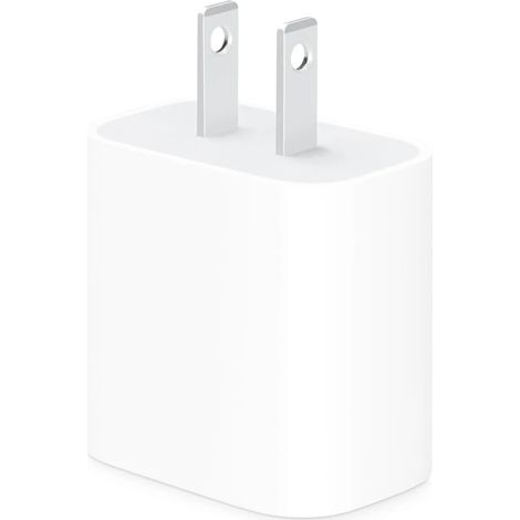 Adaptateur secteur compact Apple 20 W USB-C : charge rapide et pratique, chargeur mural de type C