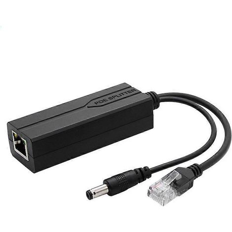 48V auf 12V DC5521 PoE-Splitter mit Überstromschutz für Kameras