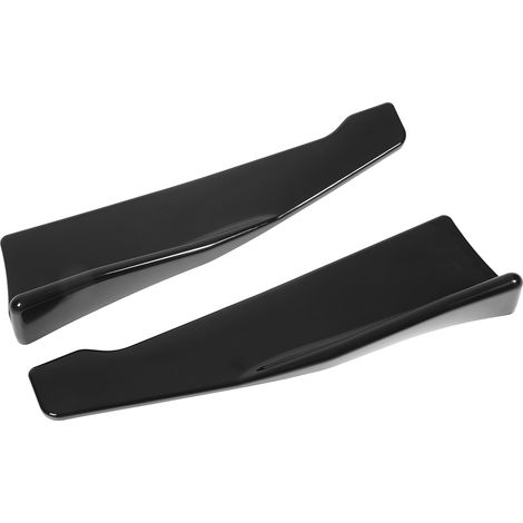 Diffuseur de bouclier arrière 35cm, aileron latéral gauche/droite, kit carrosserie spoiler inférieur, remplacement pour Seat Leon A3 A4 A6, noir brillant, paire de 2 pièces (1/5)