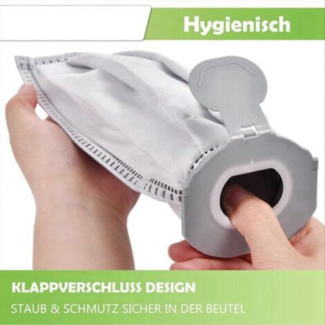 NALOOKAMIC Ensemble de sacs à poussière pour aspirateur Kobold VK7 (compatible avec les aspirateurs de type FP7). Nettoyez et rafraîchissez votre intérieur. (1/4)