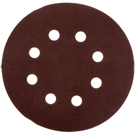 Lot de 60 disques abrasifs 1200 grains, 5 pouces, 8 trous, auto-agrippant, papier de verre à l'oxyde d'aluminium, adhésif, ponçage fin (1/5)