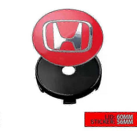 Satz mit 4 Radnabenkappen, passend für Honda Civic Jazz Adv 150 INSPIRE XR-V CR-V UR-V Fit Type R (56/58/60/69MM) 60 mm für RD-BKG (1/5)