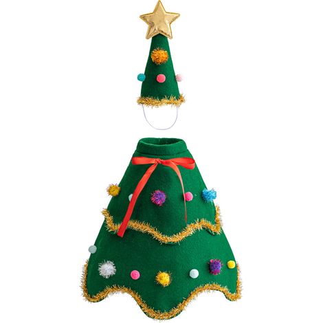 Mono con estampado de ganso, estilo árbol de Navidad, incluye gorro y mono por separado, ideal para decorar tu porche o patio. (1/5)