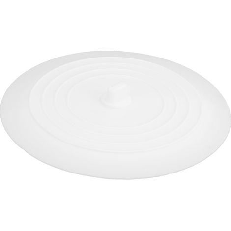 Bouchon d'évier en silicone durable et étanche pour salle de bain et cuisine - Couvre-bouche d'évacuation pratique, bouchon d'eau blanc pour évier et sol