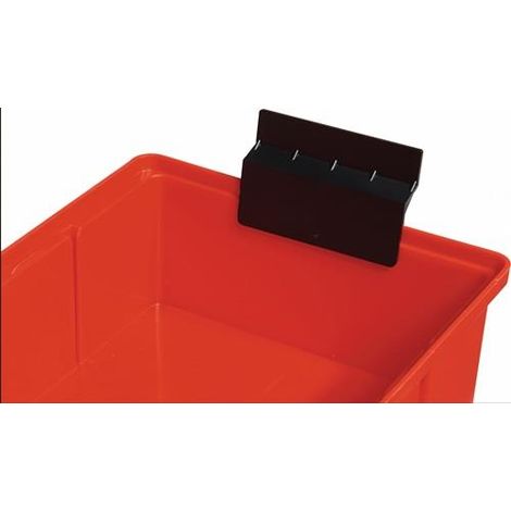 Tope  de  extracción  f.  Caja  de  estante  B.93/152/186mm  negro  PP  LA-KA-PE (1/2)
