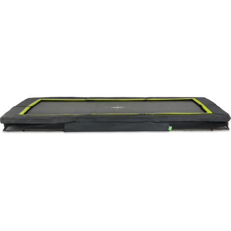 EXIT Silhouette ground sports trampoline 8x12ft - black