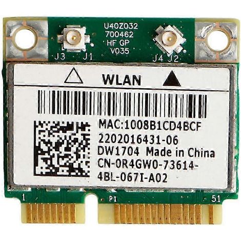 DW1704 R4GW0 BCM943142HM Connecteur WLAN sans fil Wi-Fi 300 Mbit/s compatible Bluetooth 4.0