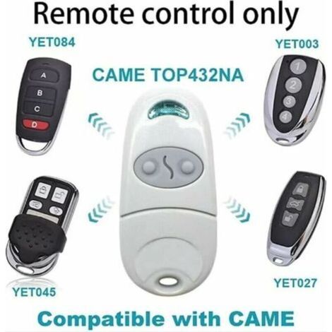 (6.5x3x1cm)4pcs Télécommande CAME TOP432NA telecommande came motorisation porte de garage telecommande universelle bip portail universelle (1/4)