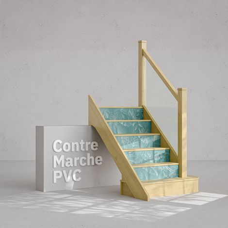 Contremarche Escalier PVC Tropical Nahua H. 17 x L. 98 cm - Lot de 5 (1/4)