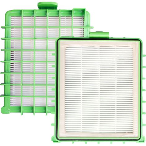 Lot de 2 filtres HEPA RO5463 pour aspirateur Rowenta RO5463.11, RO4341.11 X-trem Power ECO (1/4)