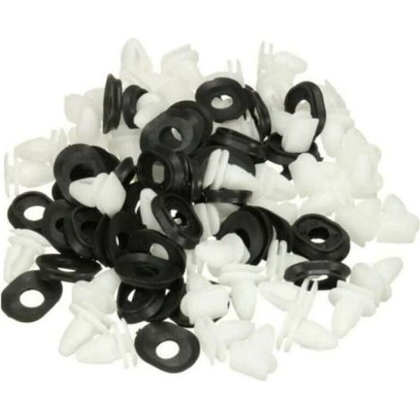 Agrafe Garniture - Fixation Clip Panneau Joint Porte - Pour Fiat Ducato - 100 Pièces (1/4)
