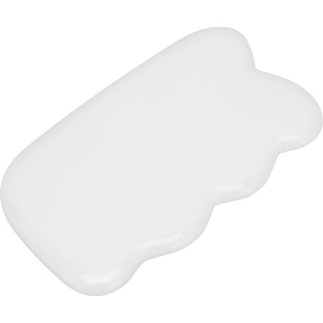 Planche à gratter Gua Sha portable, finition cristal lissante, outil de massage pour le visage, le cou et le corps. (1/5)