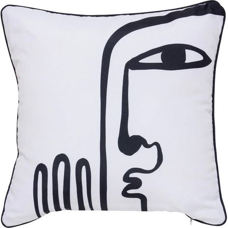 Housse de Coussin Extérieur "Nolan" 40x40cm Blanc