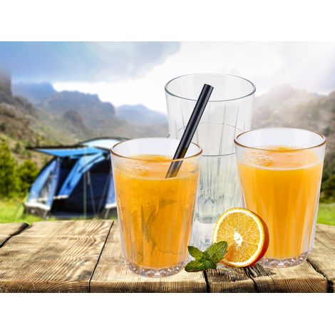 4-er Set Trinkbecher 150ml aus Tritan, unzerbrechliche Kindergläser Kristallklar (1/5)