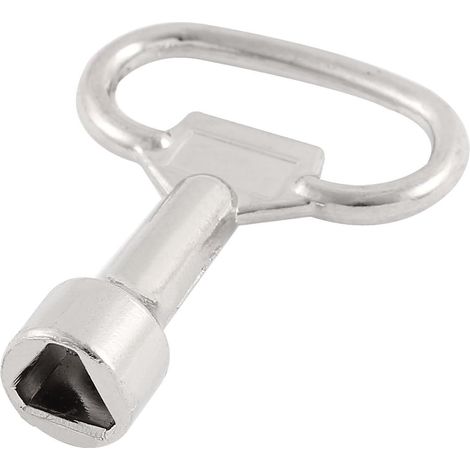 Clé triangulaire, clé poubelle, 54 x 39 x 13 mm, convient aux serrures de panneau triangulaires de 3/8 pouce. (1/3)