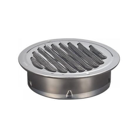 1PC Grille de ventilation ronde en acier inoxydable Grille de ventilation en métal de 100 mm Grille (1/4)