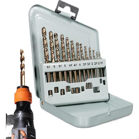 Mèches de Perçage pour Métal Acier - de Forets Résistants pour Intensif Pour Travaux sur Acier Inoxydable, Aluminium, Bois, Verre, Plaques de Plâtre et Maçonnerie (1/5)