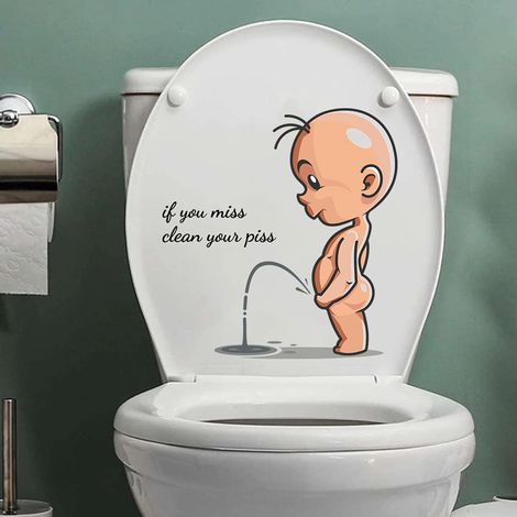 Autocollant de Couvercle de Toilette Stickers abattant WC(Enfant) (1/5)