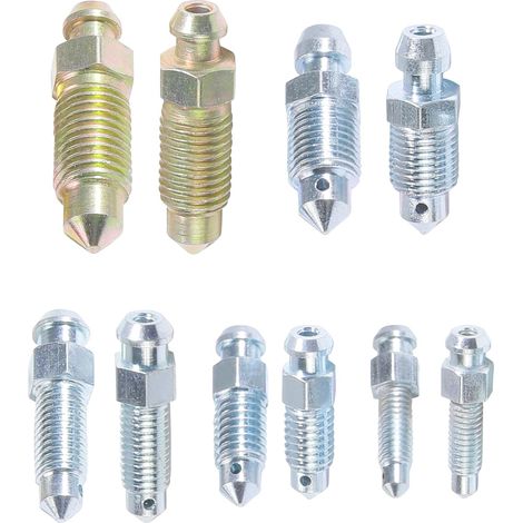 10PCS Vis Purge D'étrier Frein Pour Motos,Vis de Purge de Frein,Vis de Purge Etrier de Voiture,Vis de Purge,Vis de Purge Frein Boulon Banjo,Accessoires Pour Motos Voitures Vélos (1/5)