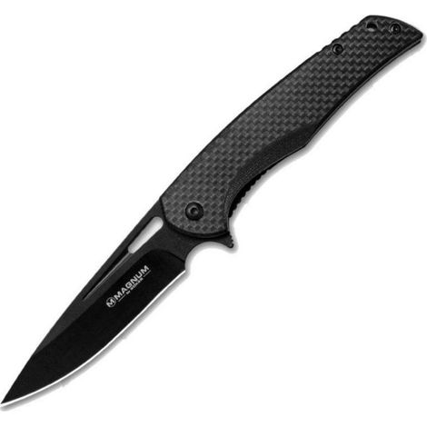 Boker Magnum 01RY703 Cuchillo Negro Carbono 90 mm