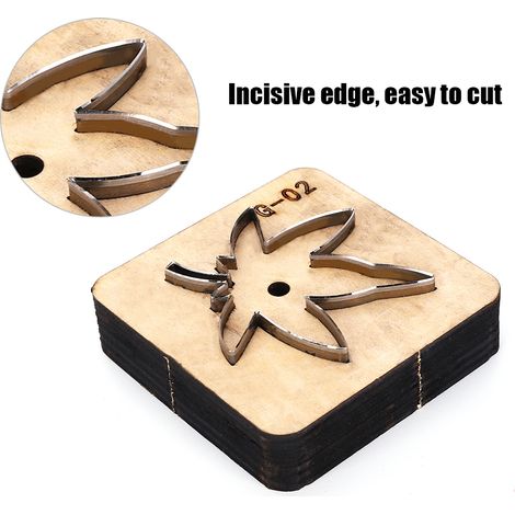 Emporte-pièce en Cuir pour Découpe, Poinçon Artisanal et Modèle DIY (G-02) (1/4)