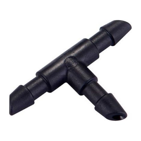 T 4mm - Raccord En T Pour Microtuyau 4mm - Branchement Et Division De Ligne - Polypropylène Anti-UV - Lot De 25 (1/4)