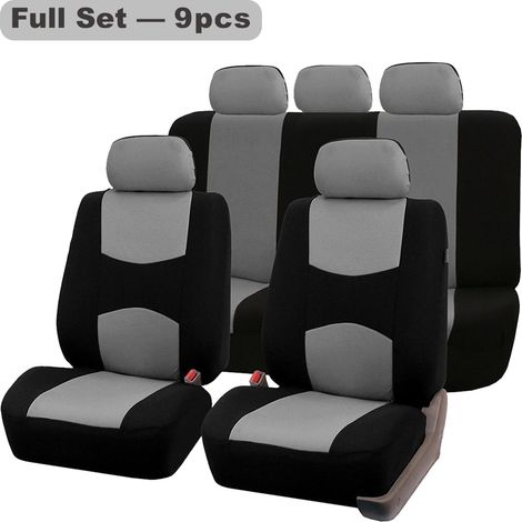Coprisedile per auto, Coprisedile anteriore e posteriore in tessuto traspirante, Coprisedile universale in tessuto per SUV berlina, Coprisedile interno per auto, Compatibile con airbag (1/5)