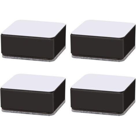 Elevadores de muebles autoadhesivos – Acero al carbono – Aumenta la altura 3 cm – Juego de 4 para cama, sofá, mesa de centro (1/5)